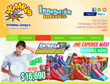 Tablet Screenshot of inflablesjumpys.com.mx